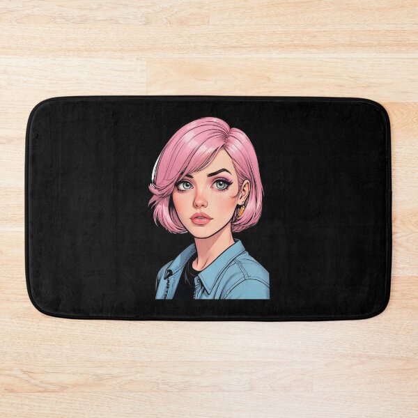 Item preview, Pink Hair Comic Book Girl designed and sold by waterhutch.