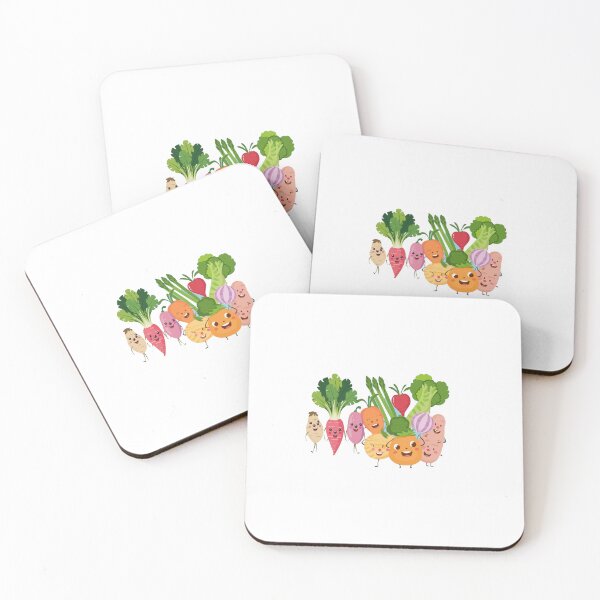 Item preview, Happy vegetable cartoon  designed and sold by wawaart.