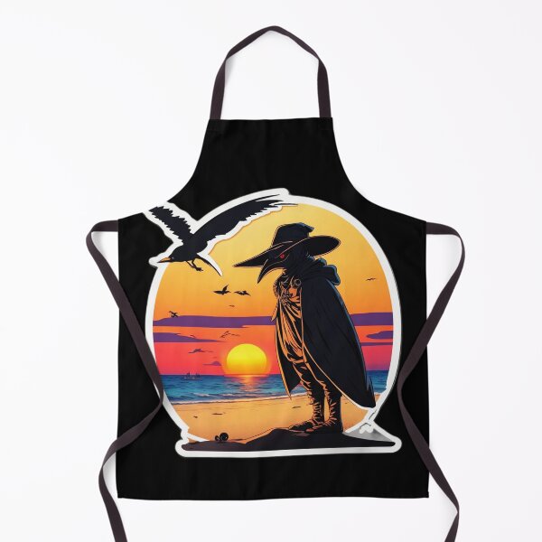 Item preview, Sunset Plague Doctor on a Beach with Hawaiian Sunset designed and sold by NautiChic.