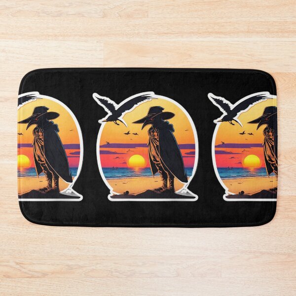 Item preview, Sunset Plague Doctor on a Beach with Hawaiian Sunset designed and sold by NautiChic.