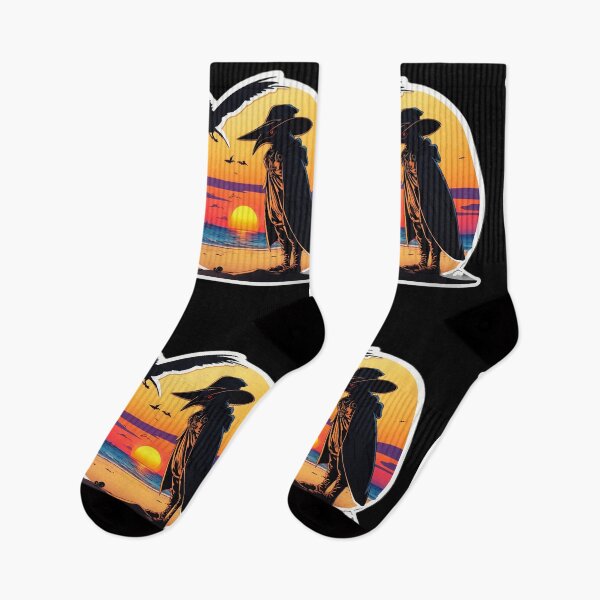 Item preview, Sunset Plague Doctor on a Beach with Hawaiian Sunset designed and sold by NautiChic.