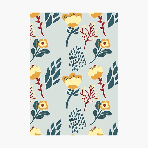 Item preview, Blooming floral print designed and sold by pinkyfish1010.