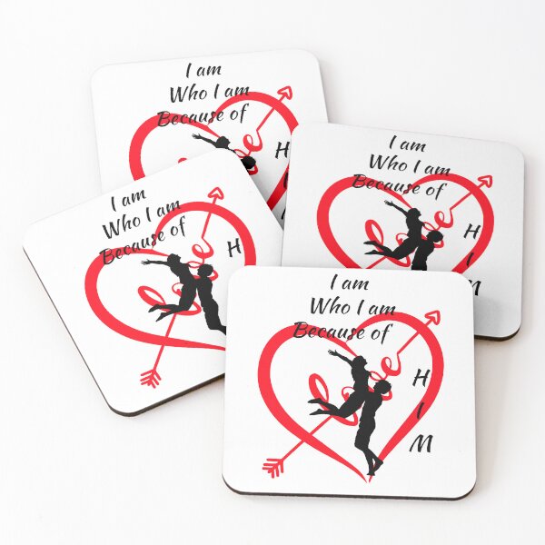 Item preview, I am Who I am Because of Him - Valentines designed and sold by Ruthrasankar.