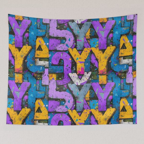 Item preview, Letter salad in simple street art designed and sold by randrdesign.