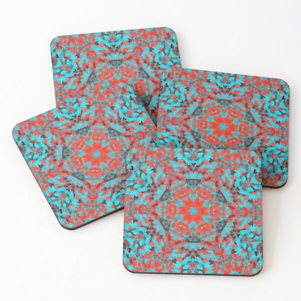 Item preview, Digital Mandala Red and Blue designed and sold by WormholeOrbital.
