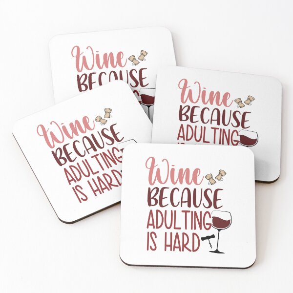 Item preview, Wine because adulting is hard designed and sold by ArtemisDesignss.
