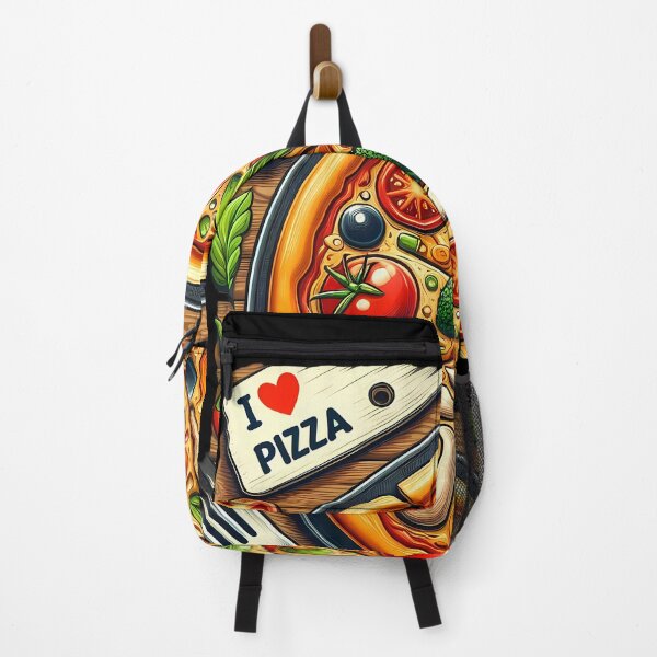Item preview, Colorful Vegetarian Pizza with Fresh Ingredients Illustration designed and sold by ZetaDream.