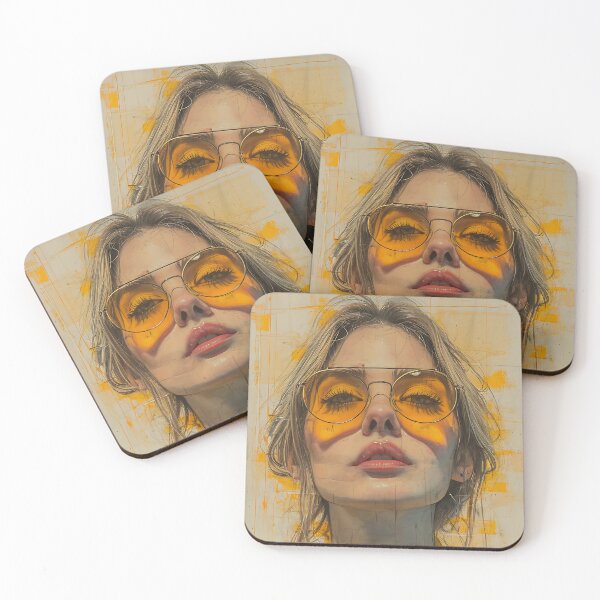 Item preview, woman in orange modern concept art designed and sold by UmagineArts.