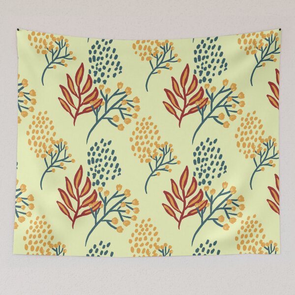 Item preview, Soft beige flower pattern designed and sold by pinkyfish1010.