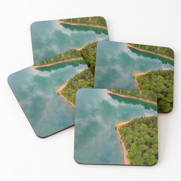 Item preview, The Wiehltalsperre from the air, a small Caribbean in Oberberg designed and sold by Kim Phillip Brosien.