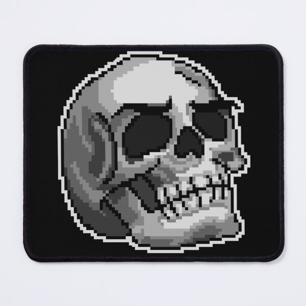 Item preview, Pixel Monochrome Skull designed and sold by EleoraDoodles.