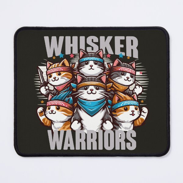Item preview, Whisker warriors (Grey) designed and sold by ORSUBAN.
