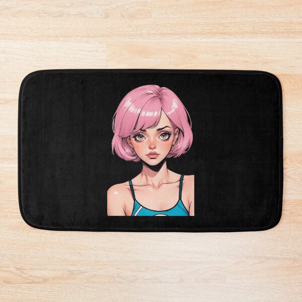 Item preview, Pink Hair Comic Book Girl designed and sold by waterhutch.