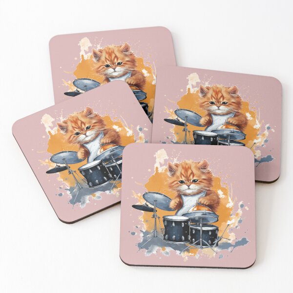 Item preview, Purr-cussion Paws Drummer designed and sold by NordicKonzept.