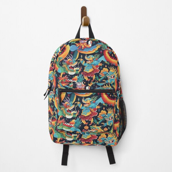 Item preview, A dragon dance with colorful dragons and dancing performance designed and sold by sample325.