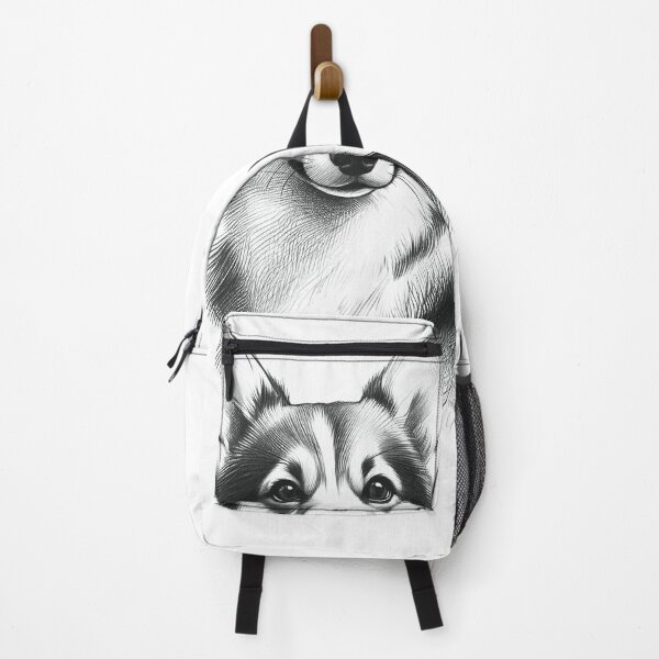 Item preview, Pembroke Welsh Corgi Delicate Pencil Soft Sketch by Artist Cheerful Companion designed and sold by irek07.