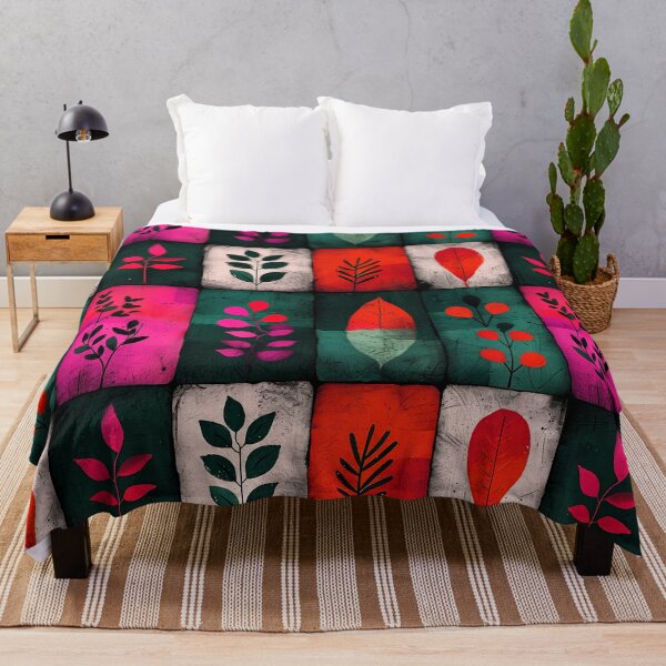 Item preview, Plants on whimsical rectangles design designed and sold by randrdesign.