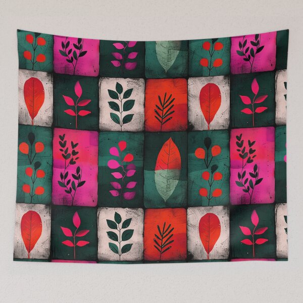 Item preview, Plants on whimsical rectangles design designed and sold by randrdesign.