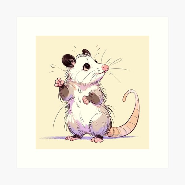 Item preview, Opossum Cartoon designed and sold by FunnehGacha.