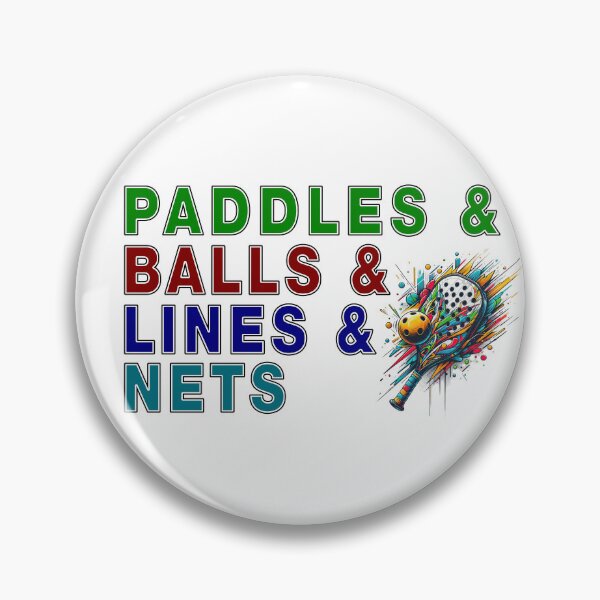 Item preview, PADDLES & BALLS & LINES & NETS - for Pickleball Players designed and sold by Mindful-Designs.
