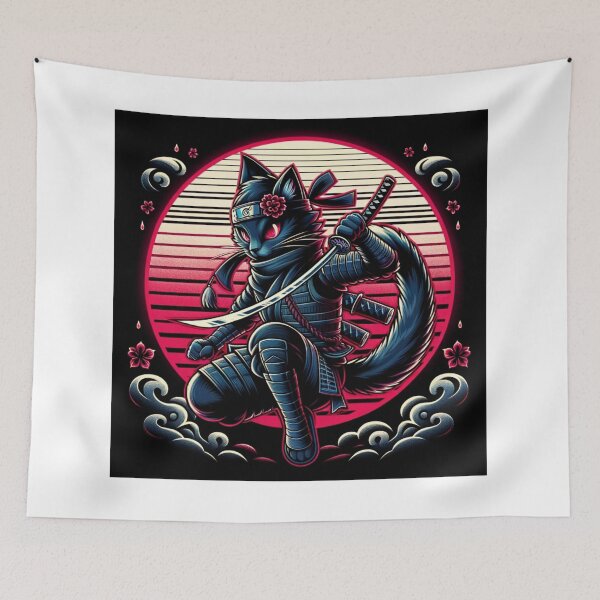 Item preview, Ninja cat at night designed and sold by T2-jn.