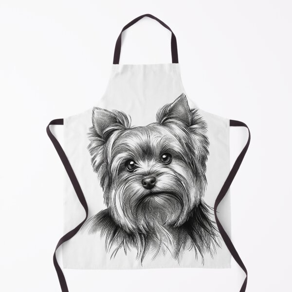 Item preview, Yorkshire Terrier Silky Elegance Pencil Soft Sketch by Artist designed and sold by irek07.