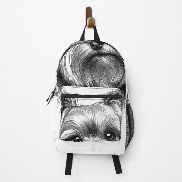 Item preview, Yorkshire Terrier Silky Elegance Pencil Soft Sketch by Artist designed and sold by irek07.