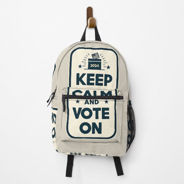 Item preview, 2024 Civic Serenity Tee - 'Keep Calm and Vote On' Election designed and sold by FEBRICAST.