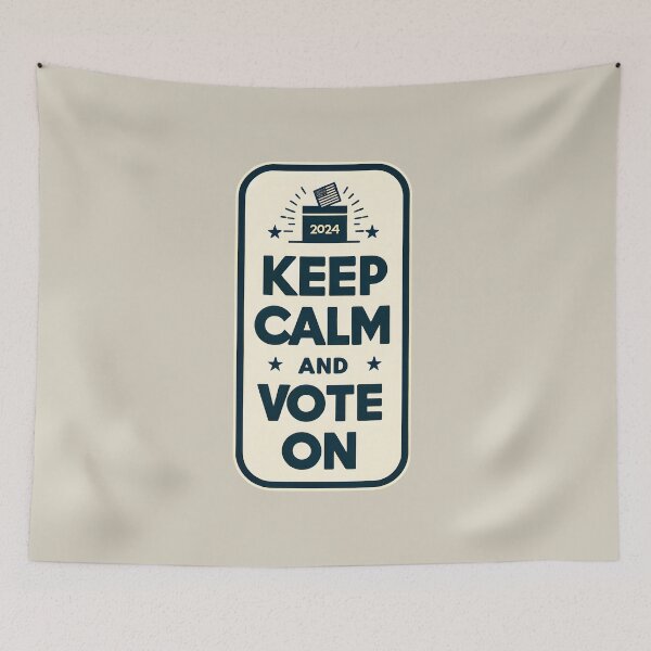 Item preview, 2024 Civic Serenity Tee - 'Keep Calm and Vote On' Election designed and sold by FEBRICAST.