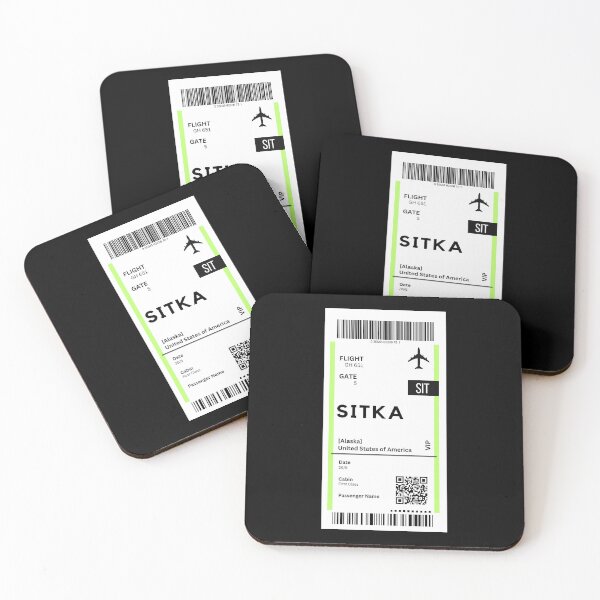 Item preview, Sitka, Alaska USA Airplane Boarding Pass designed and sold by RoamInk.