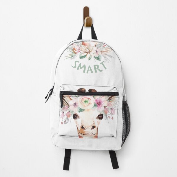Item preview, Smart Giraffe - Safari Animal with floral decorations- SMART- WATERCOLOUR STYLE designed and sold by navitalidesign.