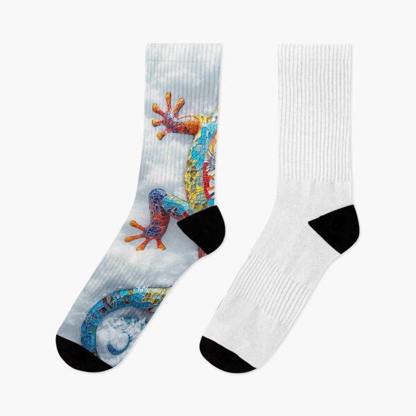 Item preview, Colorful lizard or gecko in the snow designed and sold by JuanmaLW.