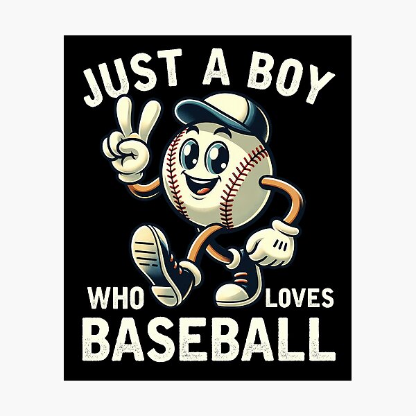 Item preview, Just a Boy Who Loves Baseball Boys Men designed and sold by BlueBerry-Pengu.