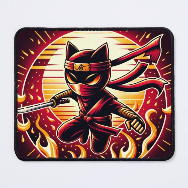 Item preview, Fiery ninja cat designed and sold by T2-jn.