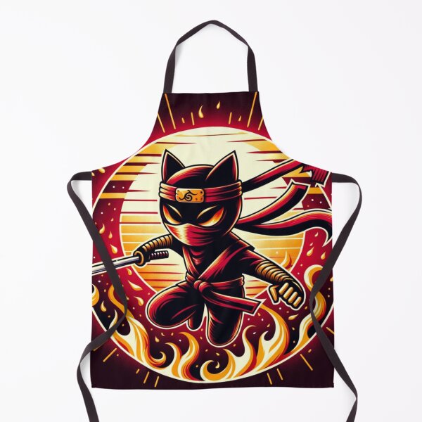 Item preview, Fiery ninja cat designed and sold by T2-jn.