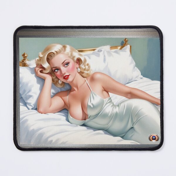 Item preview, How's This Pose Beautiful AI Concept Art Pin Up Girl Portrait by Xzendor7 designed and sold by Xzendor7 Digital Art Creations.