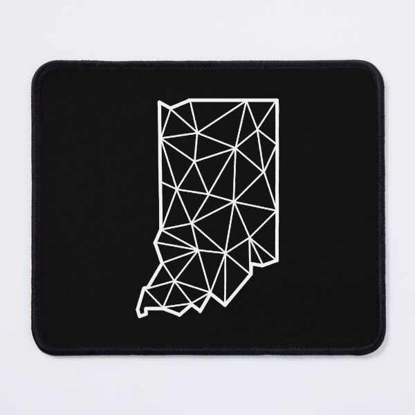 Item preview, Geometric Indiana State Design - White Lines designed and sold by anne-dromeda.