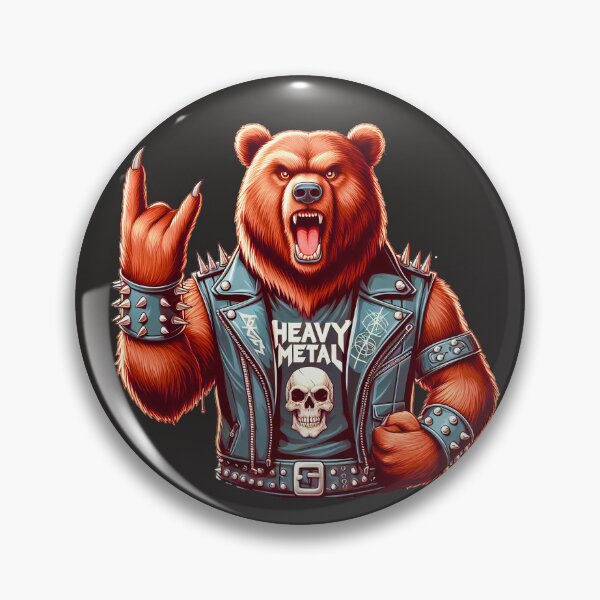 Item preview, Heavy Metal Grizzly designed and sold by The-Wild-Side.