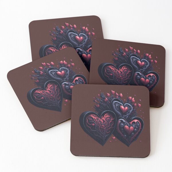 Item preview, Dark Valentine Hearts designed and sold by Digiheart.