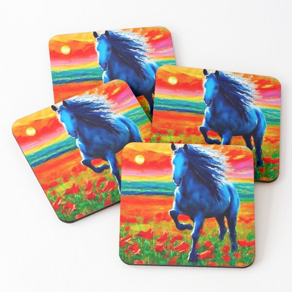 Item preview, Horse in Poppy field designed and sold by George Hutton Hunter.