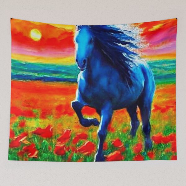 Item preview, Horse in Poppy field designed and sold by George Hutton Hunter.