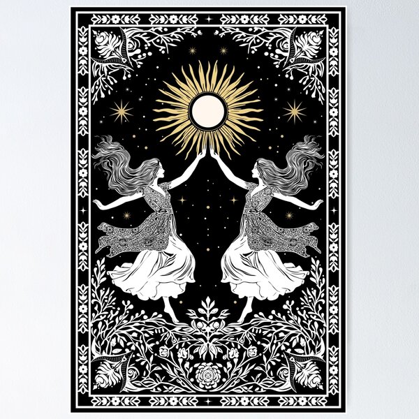Item preview, Dancing Witches Tarot Folkart designed and sold by daianaart.