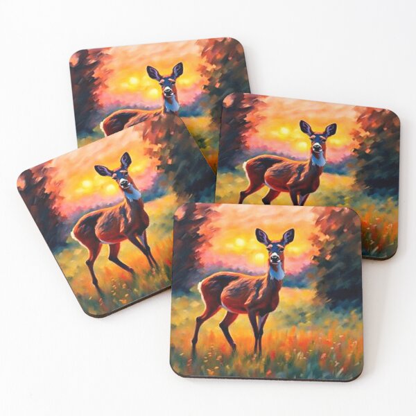 Item preview, The Deer in the meadow designed and sold by George Hutton Hunter.