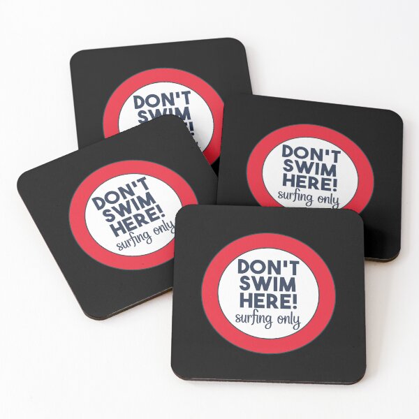 Item preview, Don't Swim Here Surfing Only designed and sold by Mahfouf Younes.