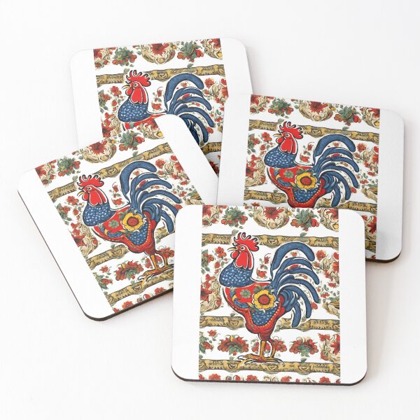 Item preview, Galo de Barcelos Rooster Tea Towel Portugal Design designed and sold by Kayley  |  QuintaDaColherArtes.
