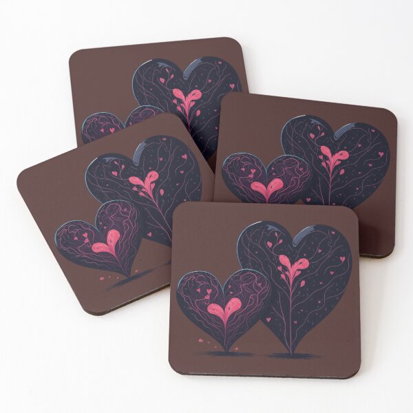 Item preview, Dark Valentine Hearts designed and sold by Digiheart.
