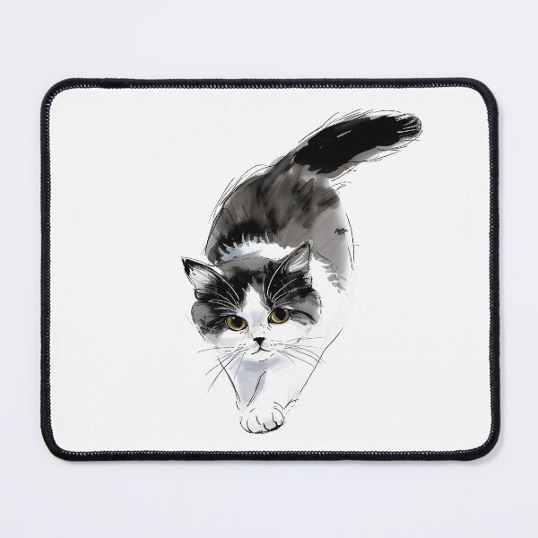 Item preview, Tuxedo Cat Watercolor Art designed and sold by xiao xuans.