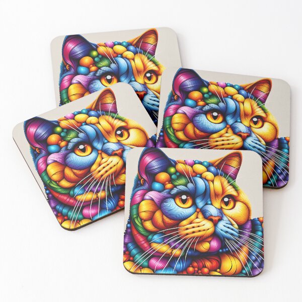 Item preview, Cat's Elegance Unveiled: British Shorthair Artistry designed and sold by BastKittyStore.