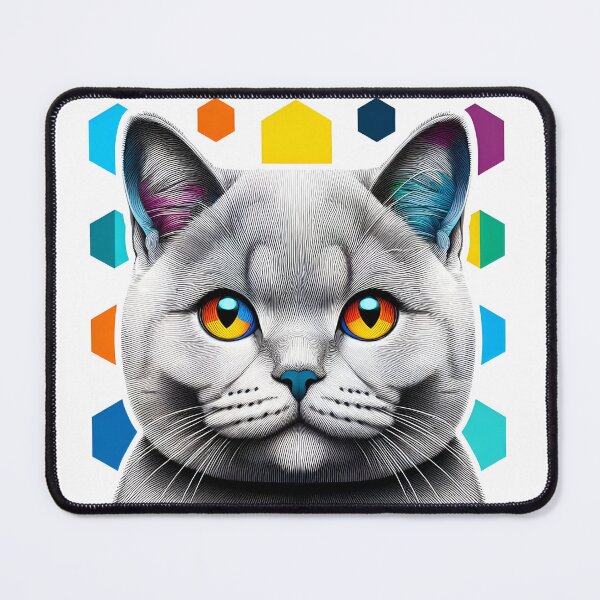 Item preview, Cat's Whisker Wonderland: British Shorthair Art Bliss designed and sold by BastKittyStore.