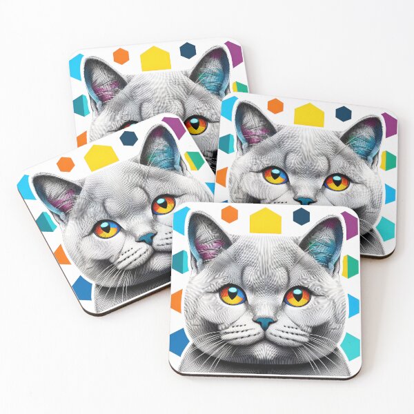 Item preview, Cat's Whisker Wonderland: British Shorthair Art Bliss designed and sold by BastKittyStore.